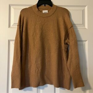 Aerie Camel Crewneck Sweater